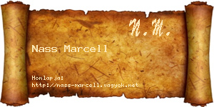 Nass Marcell névjegykártya